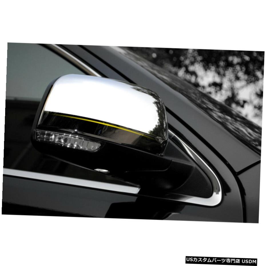 クロームメッキ ジープグランドチェロキー11+用サイドリアビューミラーハウジングデコレーションカバートリム Side Rear View Mirror Housing Decoration Cover Trim for Jeep Grand Cherokee 11+ 【並行輸入品】