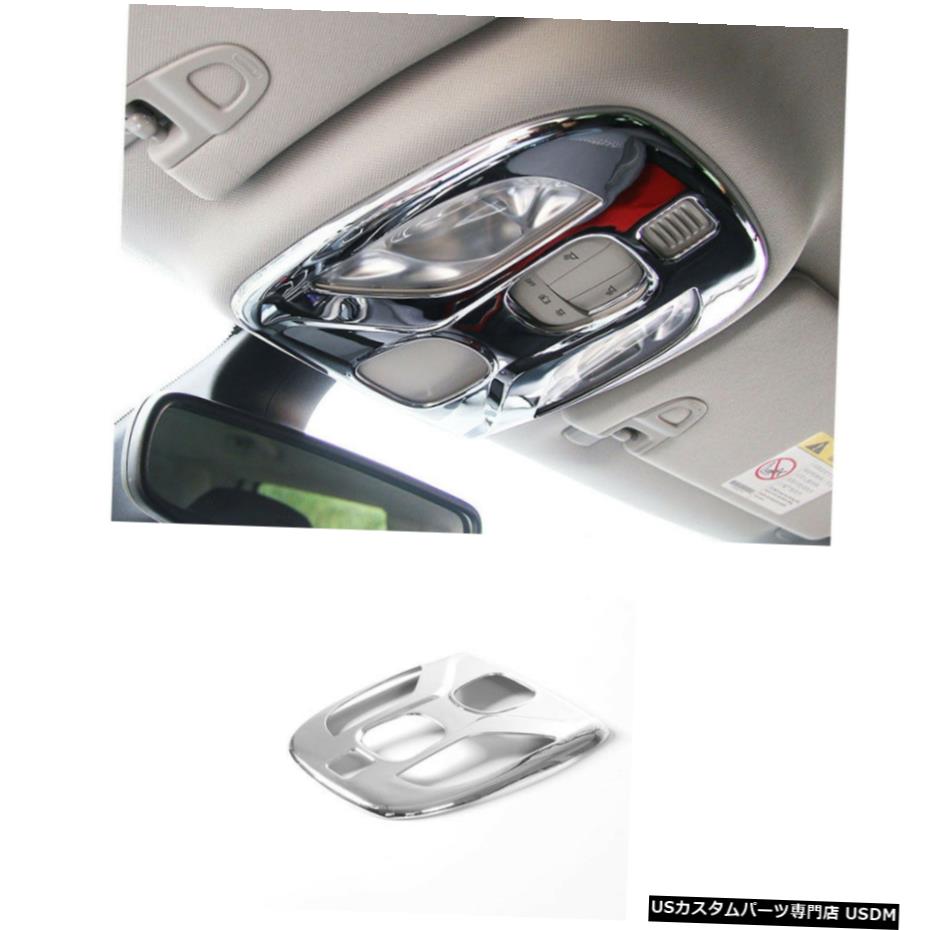 クロームメッキ 1x For Jeep Patriot Compass 2017 Chrome Interior Front Reading Light Cover Trim 1x For Jeep Patriot Compass 2017 Chrome Interior Front Reading Light Cover Trim 【並行輸入品】