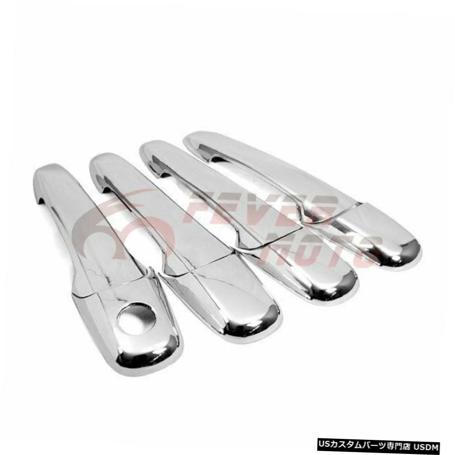 クロームメッキ マツダ23 6フォードフュージョンマスタング用トリプルクロームドアハンドルカバートリムキット Triple Chrome Door Handle Cover Trims Kit For Mazda 2 3 6 Ford Fusion Mustang 【並行輸入品】