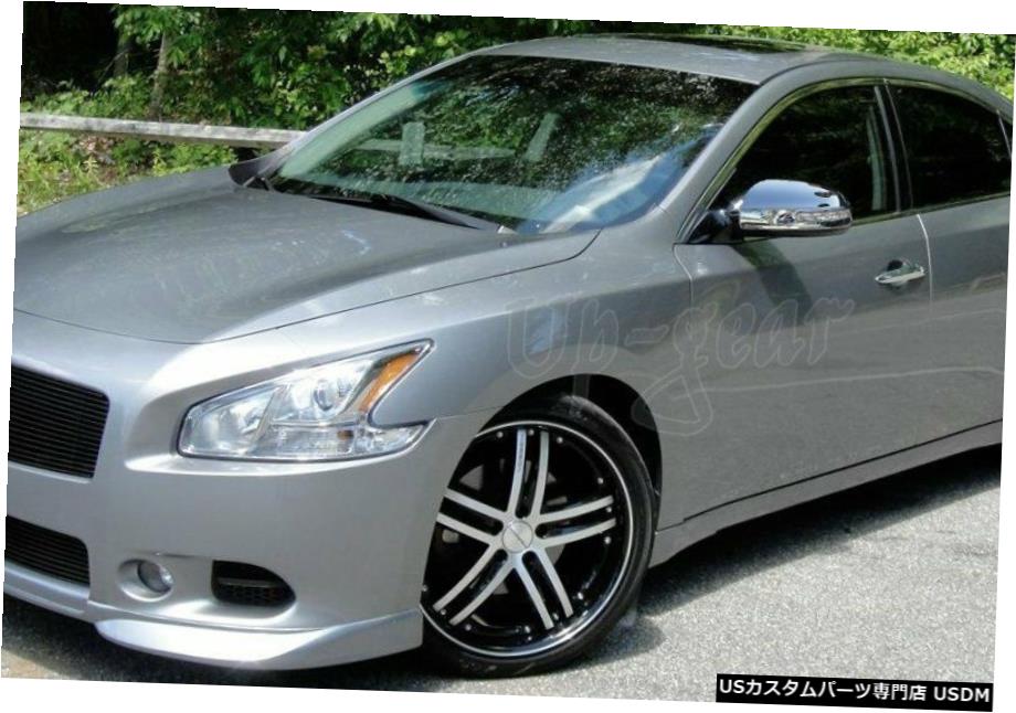 クロームメッキ 日産マキシマミラークロームABSドアサイドミラーカバーシグナルカット2PCS用 For Nissan Maxima Mirror Chrome ABS Door Side Mirror Cover With Signal Cut 2PCS 【並行輸入品】