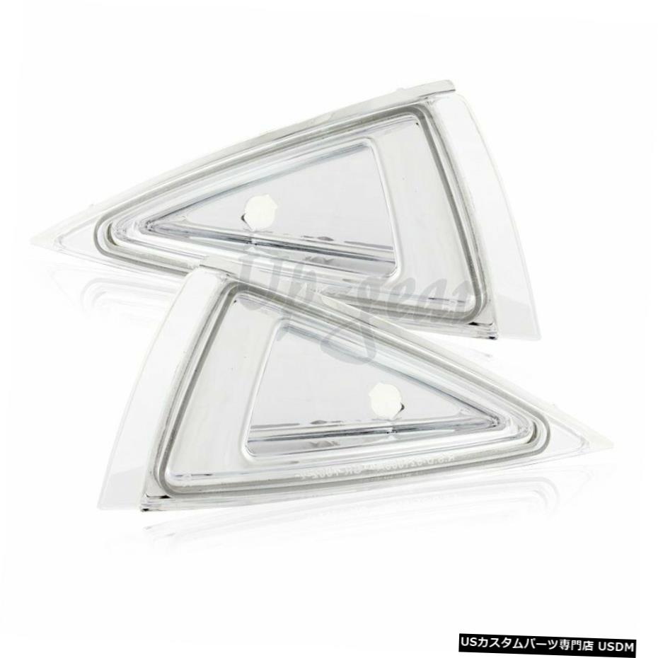 クロームメッキ 95-99シボレーキャバリエクロームハウジングクリアレンズウインカーコーナーライト用 For 95-99 Chevrolet Cavalier Chrome Housing Clear Lens Turn Signal Corner Lights 【並行輸入品】