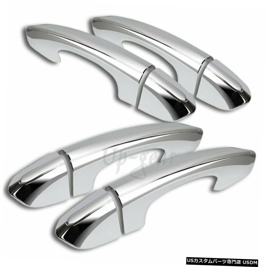 クロームメッキ 13-17フォードフュージョンミラークロームドアハンドルカバーキャップトリムキーホールなし For 13-17 Ford Fusion Mirror Chrome Door Handle Cover Cap Trim Without Keyhole 【並行輸入品】 26,453円
