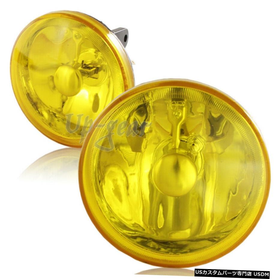 クロームメッキ クロームハウジングイエローレンズ4 "ラウンドユニバーサルドライビングフォグランプランプ+スイッチ Chrome Housing Yellow Lens 4\