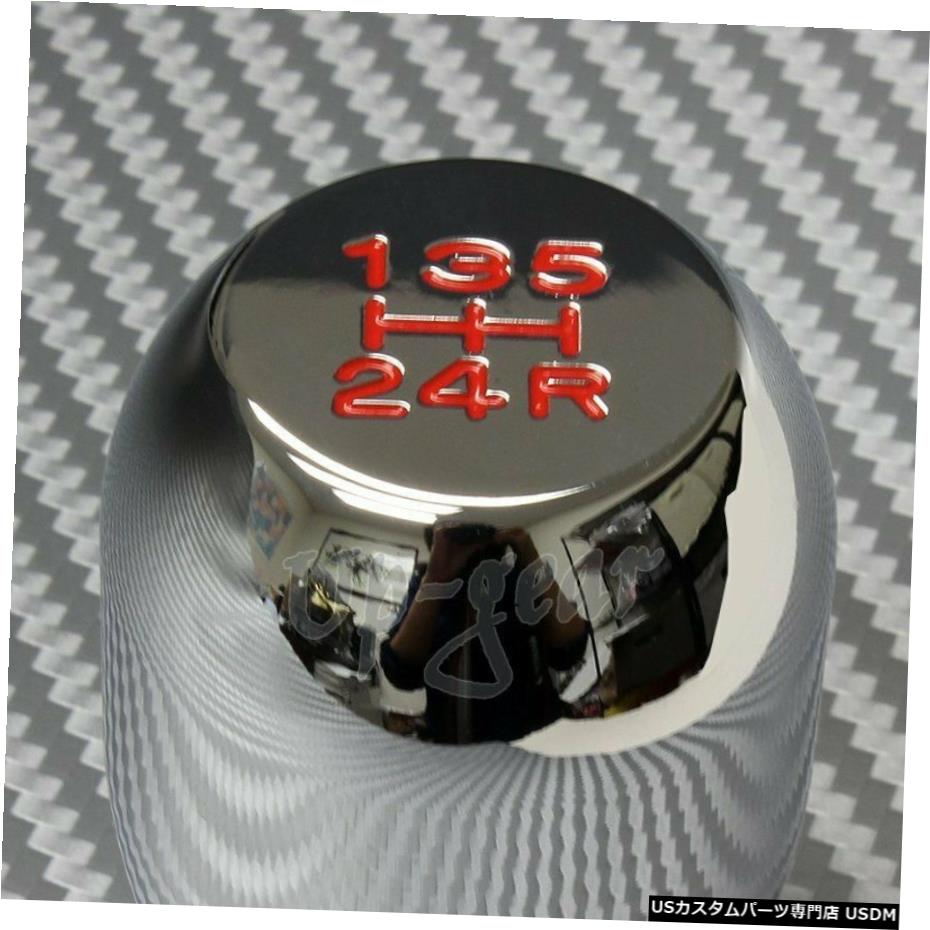 クロームメッキ ユニバーサルクローム5速マニュアルType-Rアルミトランスミッションシフトシフターノブ Universal Chrome 5-Speed Manual Type-R Aluminum Transmission Shift Shifter Knob 【並行輸入品】