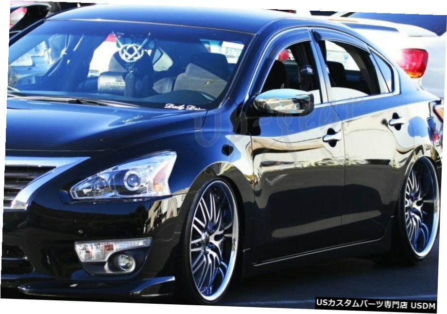 クロームメッキ 日産アルティマSLSV SRクロームABSプラスチックサイドミラーカバーキット2PCS用 For Nissan Altima SL SV SR Chrome ABS Plastic Side Mirror Cover Kit 2PCS 【並行輸入品】