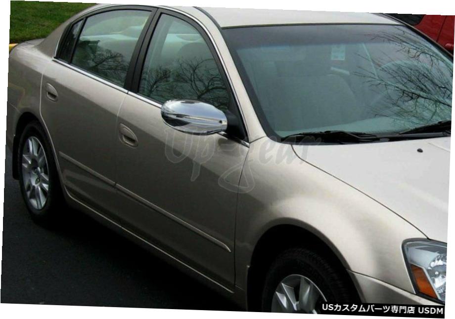 クロームメッキ 日産アルティマSLSE 4DRミラークロームABSプラスチックサイドミラーカバー用 For Nissan Altima SL SE 4DR Mirror Chrome ABS Plastic Side Mirror Cover 【並行輸入品】