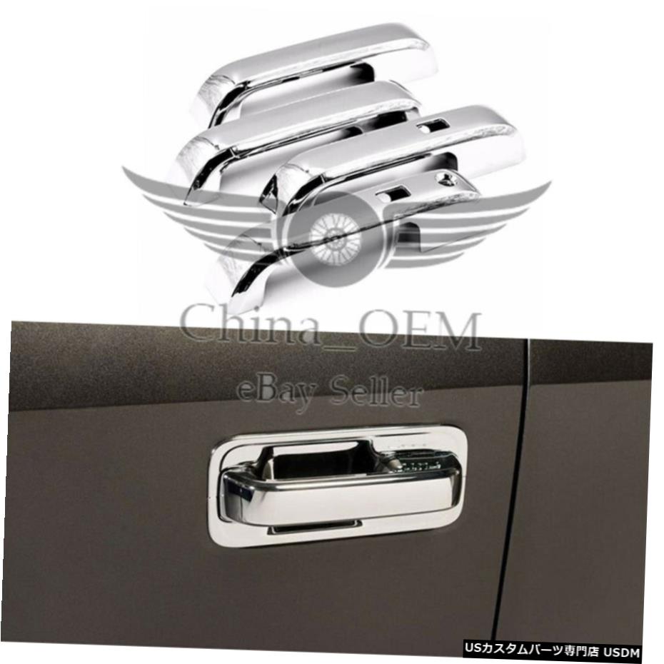 クロームメッキ 2017 20182019フォードF250HD / F350HDスーパーデューティクロームドアハンドルカバー For 2017 2018 2019 Ford F250HD / F350HD Super Duty Chrome Door Handle Covers 【並行輸入品】