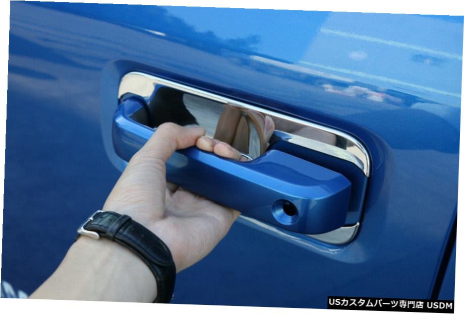 クロームメッキ フィット20152016 2017フォードF150クロームドアハンドルボウルサラウンドのみ Fit 2015 2016 2017 Ford F150 Chrome Door Handle Bowl Surrounding Only 【並行輸入品】
