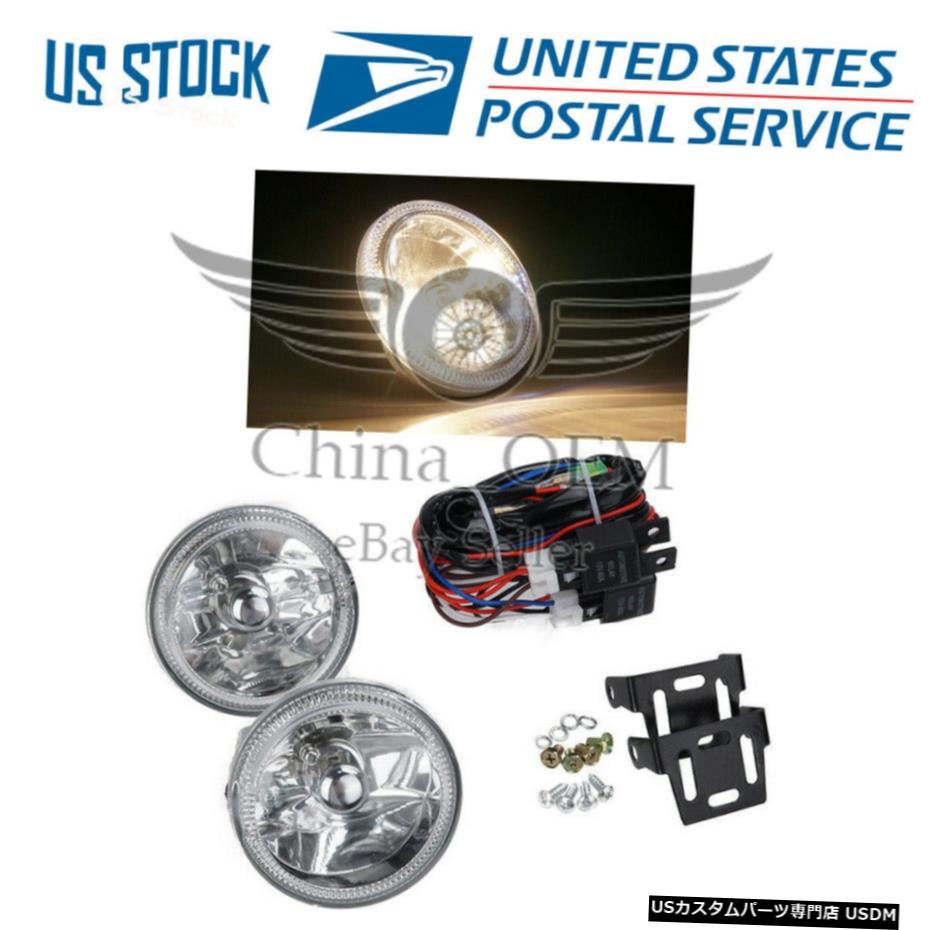 クロームメッキ クリアレンズフォグランプLEDホワイトハローユニバーサル4 "ラウンドクロームハウジングランプ Clear Lens Fog Lights LED White Halo Universal 4\