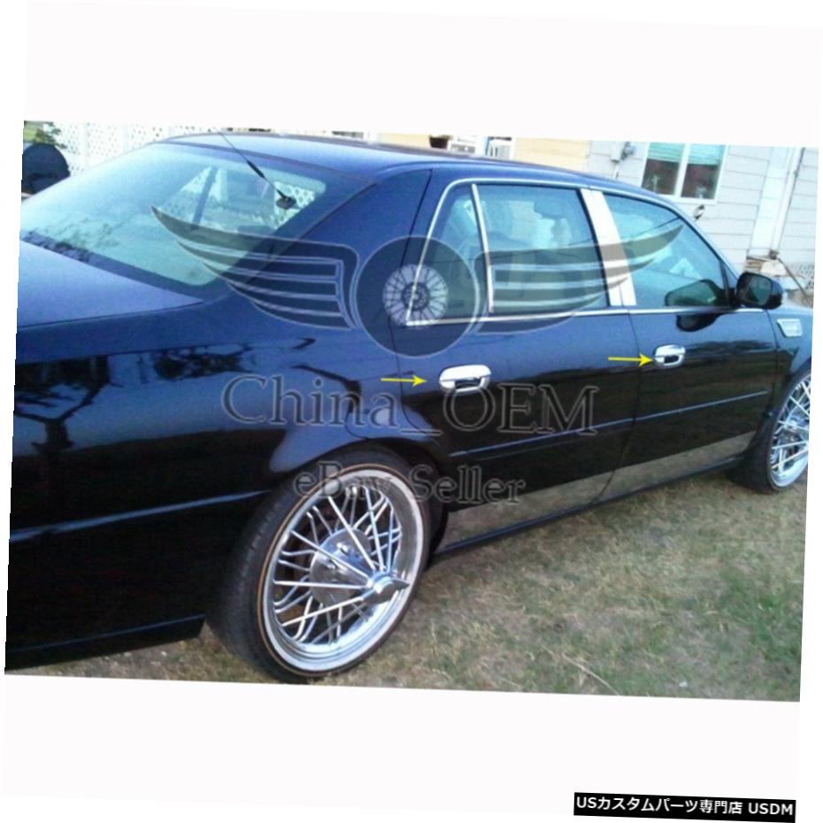 クロームメッキ 2006-2010キャデラックDTSクロームドアハンドルカバー用 For 2006-2010 Cadillac DTS Chrome Door Handle Covers 【並行輸入品】