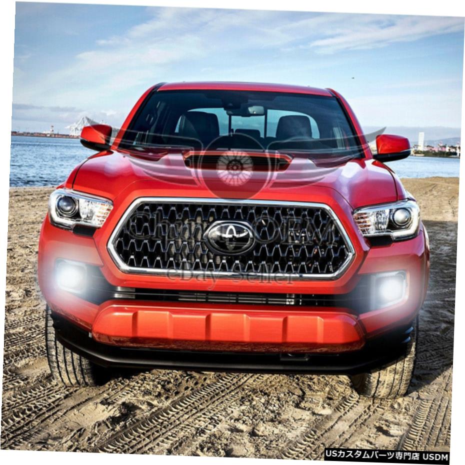 クロームメッキ トヨタタコマ201620172018スイッチ+ハーネス+クロームカバー用クリアフォグランプ Clear Fog Light For Toyota Tacoma 2016 2017 2018 Switch+Harness+Chrome Cover 【並行輸入品】