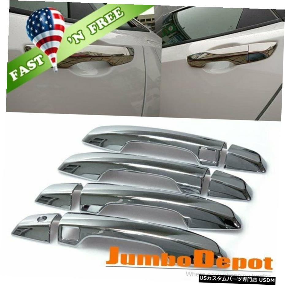 クロームメッキ USクロームサイドドアハンドルカバートリム、スマートキーホールフィット2017-2020ホンダCR-V US Chrome Side Door Handle Cover Trims w/Smart Keyhole Fit 2017-2020 Honda CR-V 【並行輸入品】 25,967円