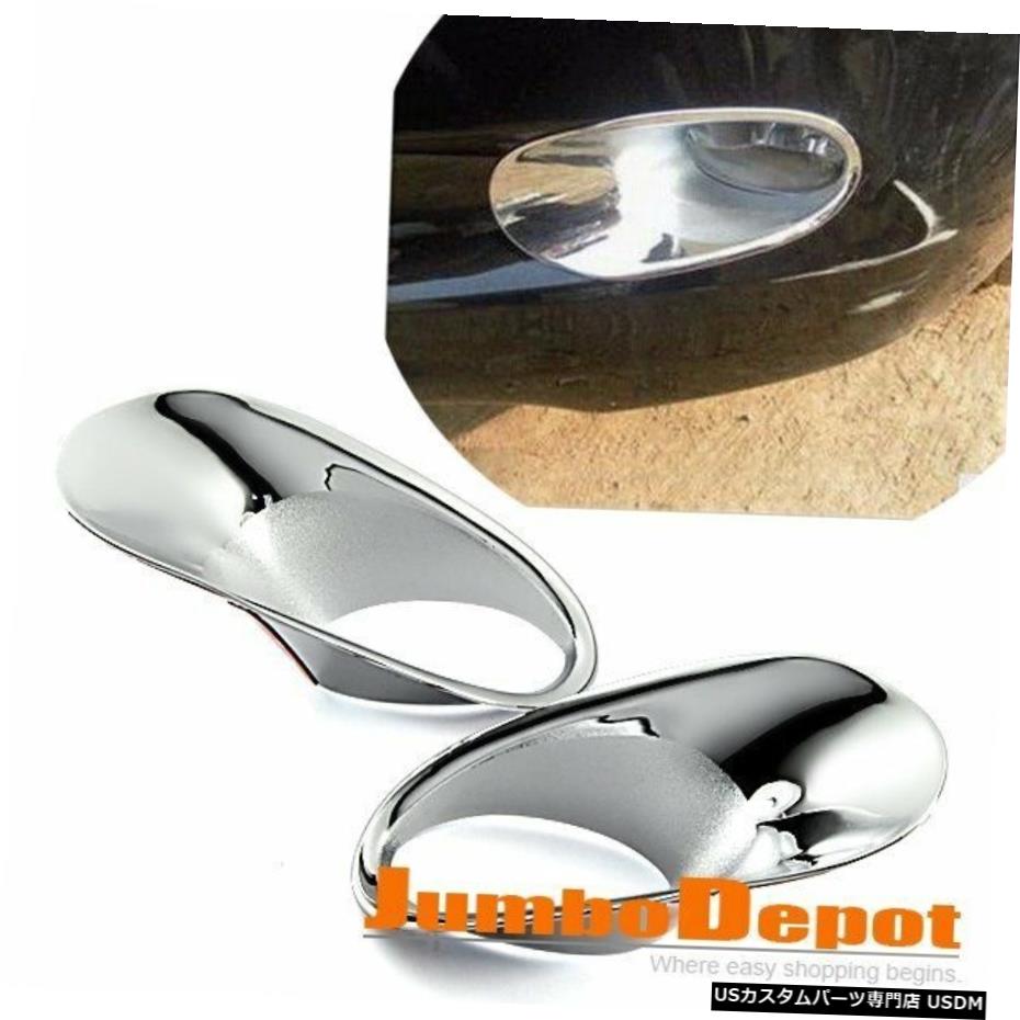 クロームメッキ 2Xクロームフロントフォグドライビングライトカバートリムフィットホンダアコード0809 10セダン 2X Chrome Front Fog Driving Light Cover Trim Fit For Honda Accord 08 09 10 Sedan 【並行輸入品】