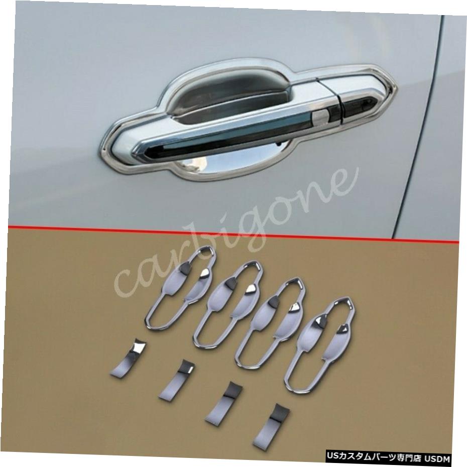 クロームメッキ キャデラックXT62020-2021アクセサリー用クロームエクステリアドアボウルカップカバートリム Chrome Exterior Door Bowl Cup Cover Trims For Cadillac XT6 2020-2021 Accessories 【並行輸入品】