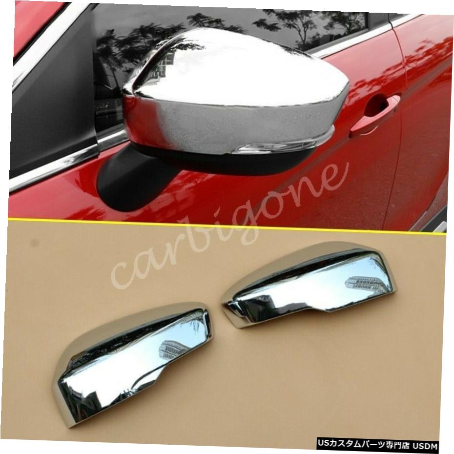 クロームメッキ 三菱エクリプスクロス2018-2020用クロームリアビューカバーサイドミラートリム Chrome Rearview Cover Side Mirror Trims For Mitsubishi Eclipse Cross 2018-2020 【並行輸入品】