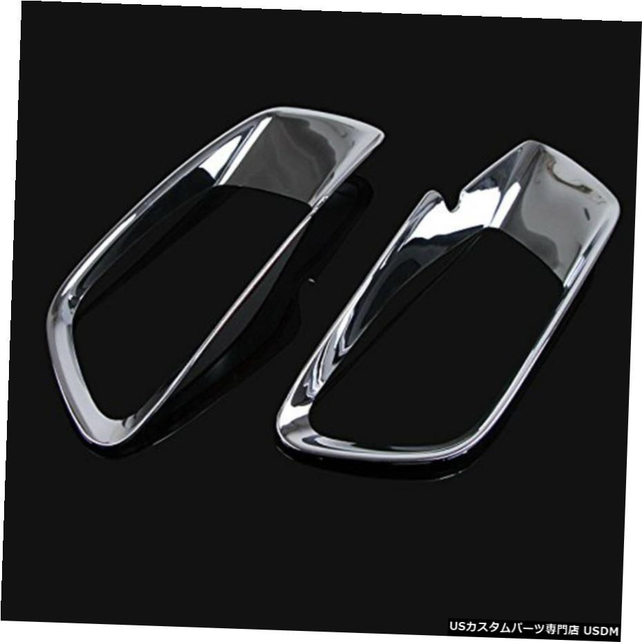 クロームメッキ ABSクロームヘッドライトランプカバートリムフレームはジープチェロキーに適合2014-2018 ABS Chrome Headlight Lamp Cover Trim Frame Fit for Jeep Cherokee 2014-2018 【並行輸入品】