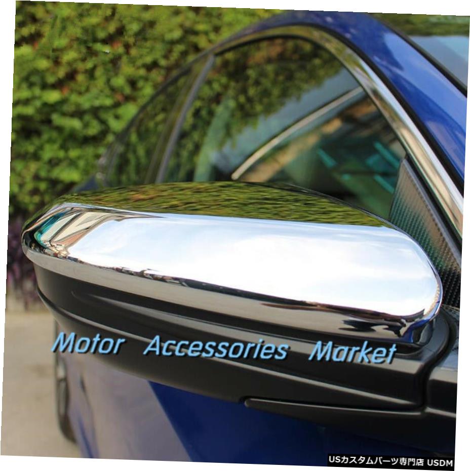 クロームメッキ ホンダシビック2016-2020用の新しいクロームバックミラーカバートリム New Chrome Rearview Mirror Cover Trim For Honda Civic 2016-2020 【並行輸入品】
