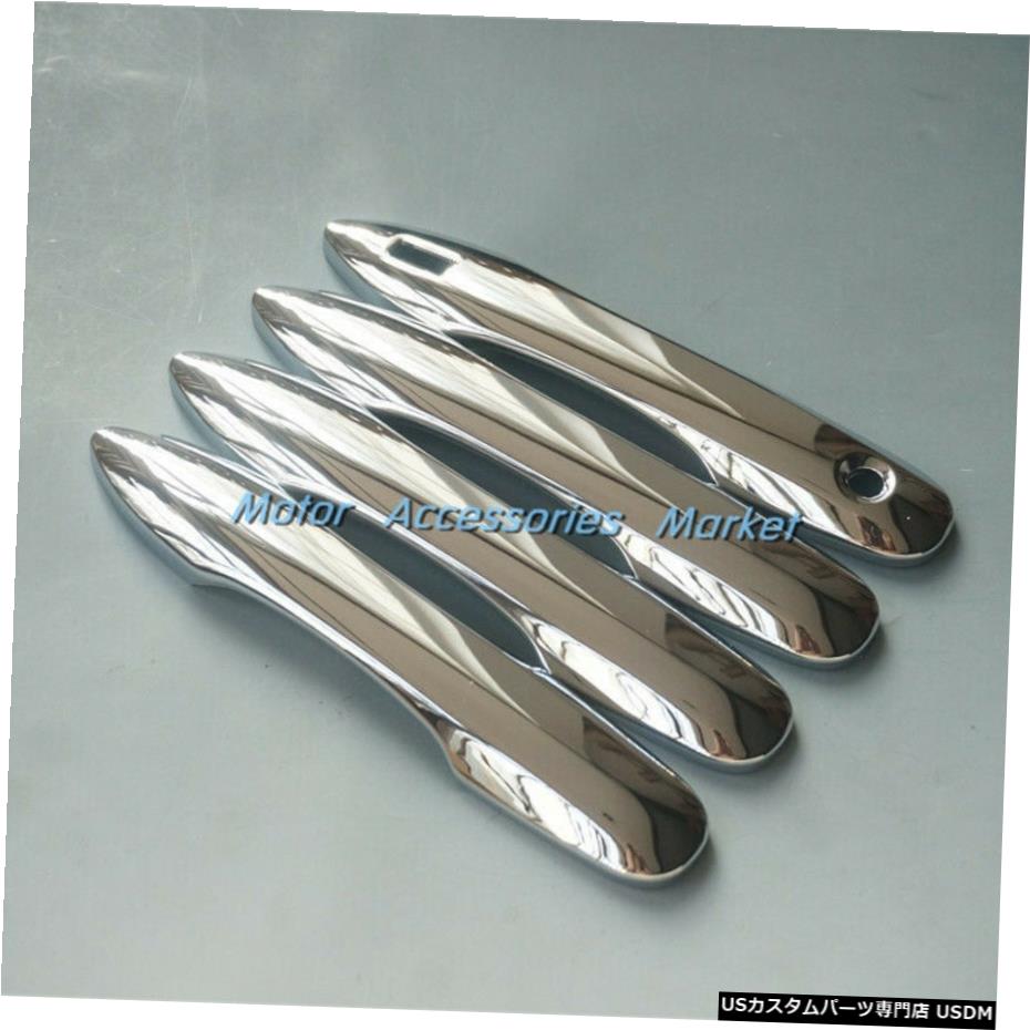 クロームメッキ トヨタカムリ2018アバロン2019プリウスハッチバック用の新しいクロームハンドルカバートリム New Chrome Handle Cover Trim For Toyota Camry 2018 Avalon 2019 Prius Hatchback 【並行輸入品】