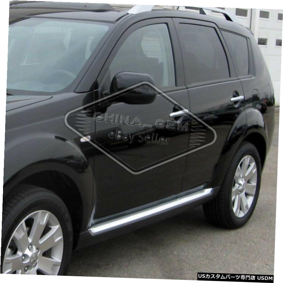 クロームメッキ 三菱エボリューション用クロームABS4ドアハンドルカバー7/8 / 92002-2006 2007 Chrome ABS 4 Door Handle Covers For Mitsubishi Evolution 7/8/9 2002-2006 2007 【並行輸入品】