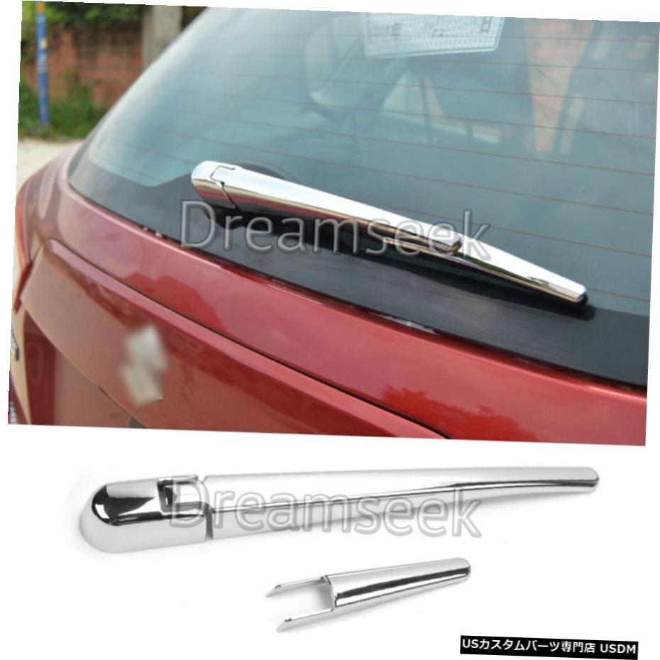 クロームメッキ スズキSX4S-Cross 2014 2015 2016クロームトリム用リアウィンドウレインワイパーカバー Rear Window Rain Wiper Cover For Suzuki SX4 S-Cross 2014 2015 2016 Chrome Trim 【並行輸入品】
