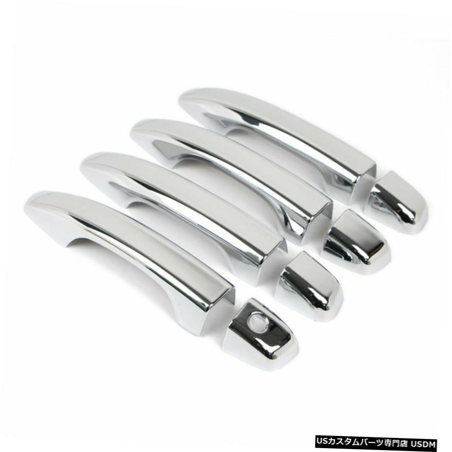 クロームメッキ ホンダアコード20182019クロームモールディングエクステリアトリム8個用ドアハンドルカバー Door Handle Cover for Honda Accord 2018 2019 Chrome Molding Exterior Trim 8Pcs 【並行輸入品】