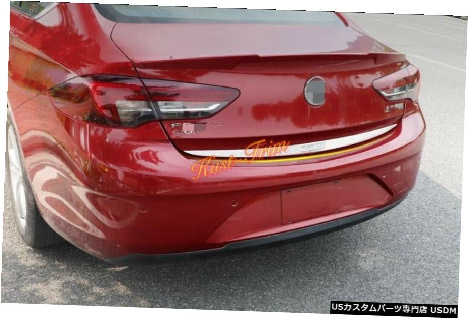 クロームメッキ ビュイックリーガル2018-2020ステンレスクロームリアトランクリッドゲートエッジカバートリム用 For Buick Regal 2018-2020 Stainless Chrome Rear Trunk Lid Gate Edge Cover Trim 【並行輸入品】
