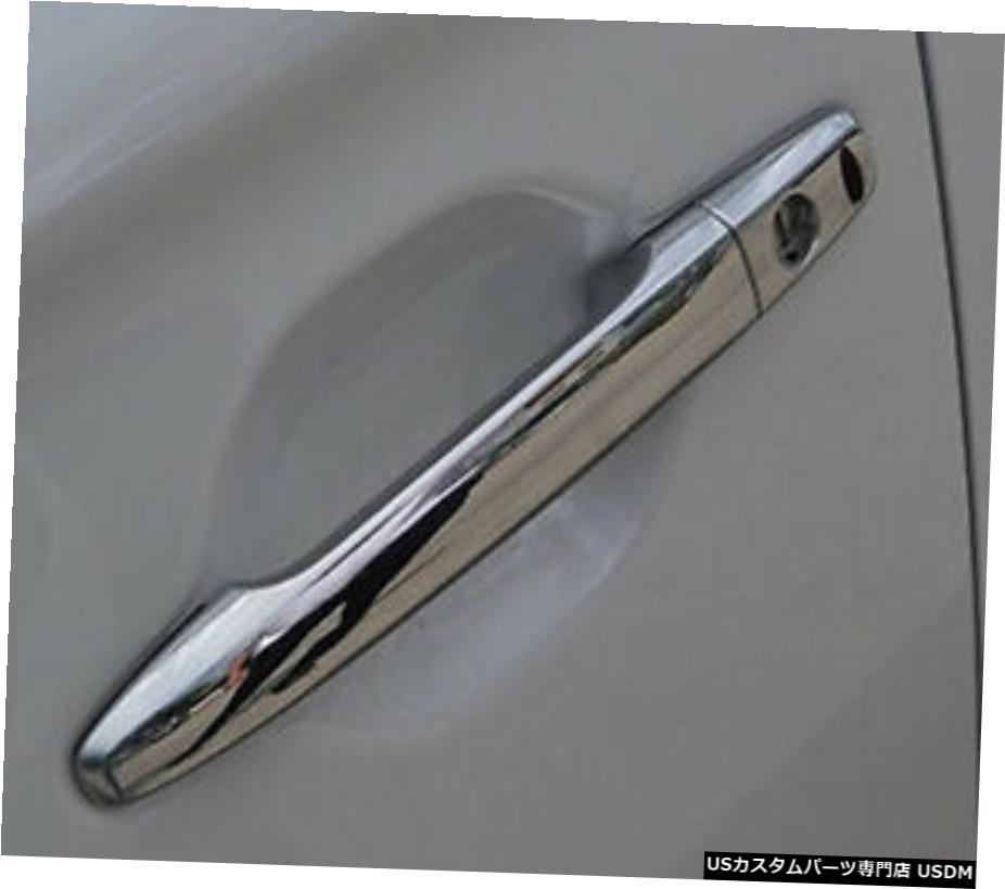 クロームメッキ ABSクロームサイドドアハンドルカバートリム8pcsMitsubishi Outlander 2013-2018 ABS Chrome Side Door Handle Cover Trim 8pcs For Mitsubishi Outlander 2013 - 2018 【並行輸入品】