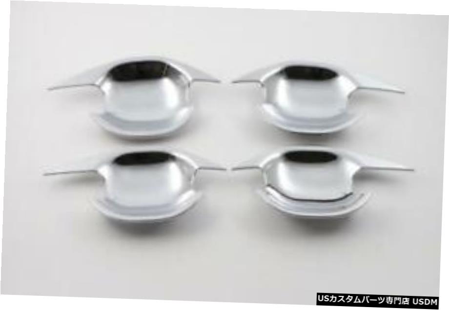 クロームメッキ 4PCS For Mitsubish OUTLANDER 2016-2018 ABS Chrome Side Door Handle Cover Trim 【並行輸入品】