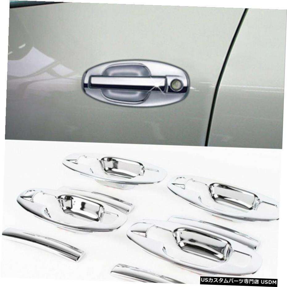 クロームメッキ クロームドアハンドルカバートリムモールディングK424ヒュンダイ2002-0304 05サンタフェ Chrome Door Handle Cover Trim Molding K424 For HYUNDAI 2002 - 03 04 05 Santa Fe 【並行輸入品】 27,188円