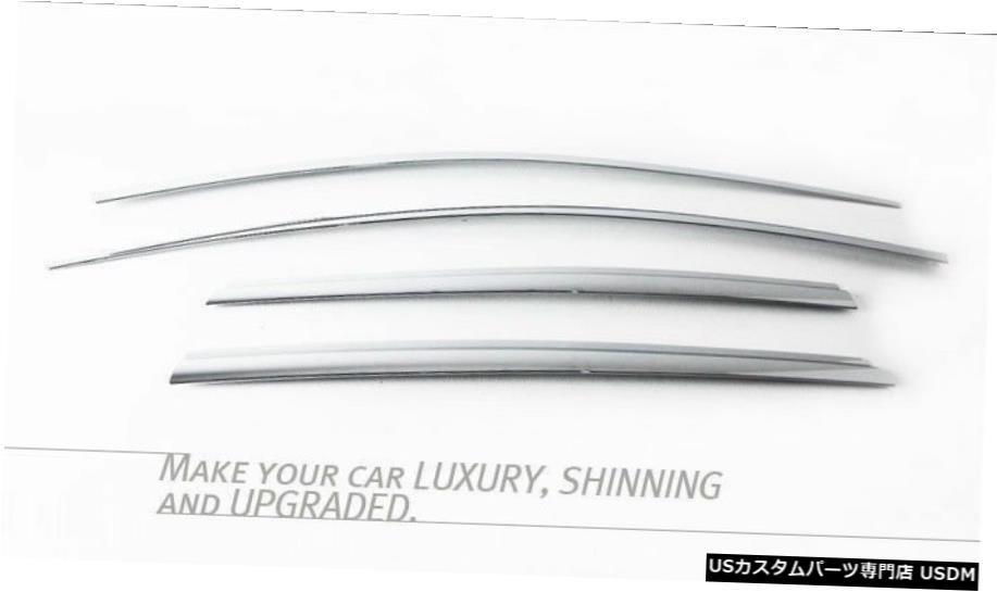 クロームメッキ Chrome Window Visor Rain Sun Guards 4P C517 For HONDA 2007-2010 2011 CR-V 【並行輸入品】