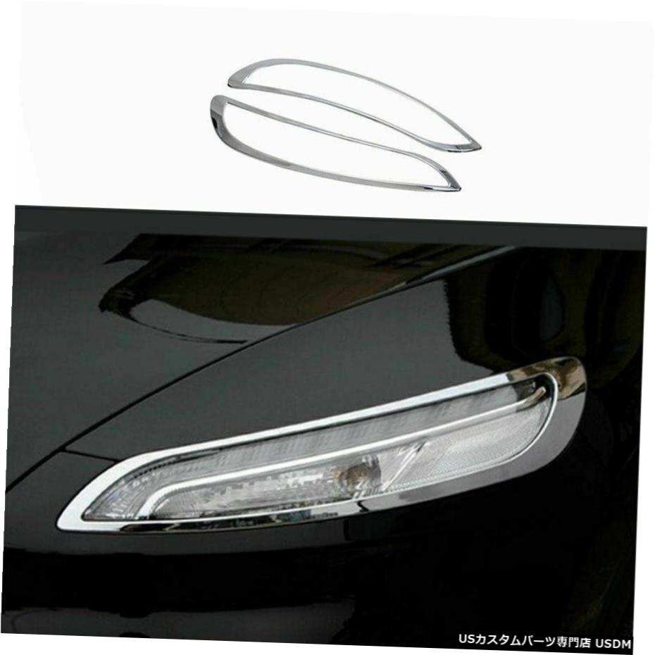 車用品 バイク用品 パーツ 外装 エアロパーツ パーツ その他 クロームメッキ Jeep 車用品 Trim 14 18ジープチェロキーabsクロームエクステリアヘッドライトランプカバートリム2pcs Jeep For 14 18 Cherokee Abs Chrome Exterior Head Light Lamp Cover