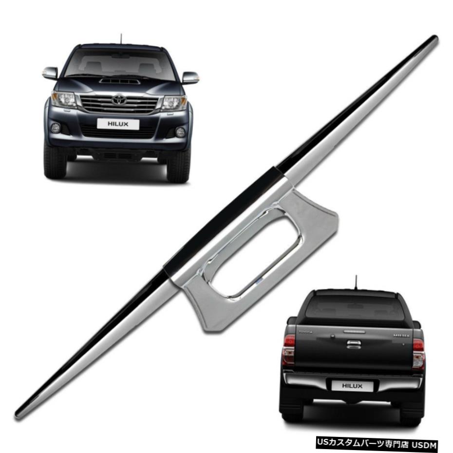 クロームメッキ Tail Gate Accent Handle Cover Trim Chrome 3Pc For Toyota Hilux Vigo 2011 - 2014 【並行輸入品】