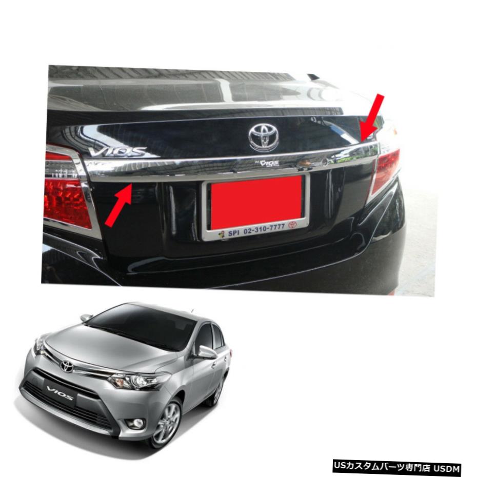 クロームメッキ リアトランクリッドカバークロームアッパーフィットトヨタヴィオスベルタヤリスセダン2013-2017 Rear Trunk Lid Cover Chrome Upper Fit Toyota Vios Belta Yaris Sedan 2013 - 2017 【並行輸入品】 31,103円