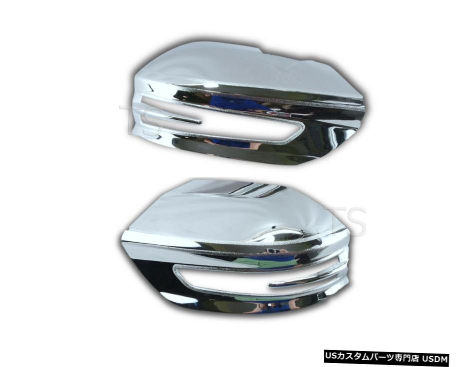 クロームメッキ CHROME SIDE INDICATOR MIRROR COVER FOR TOYOTA FORTUNER SUV 4X2 E4 4X4 2016-ON 【並行輸入品】