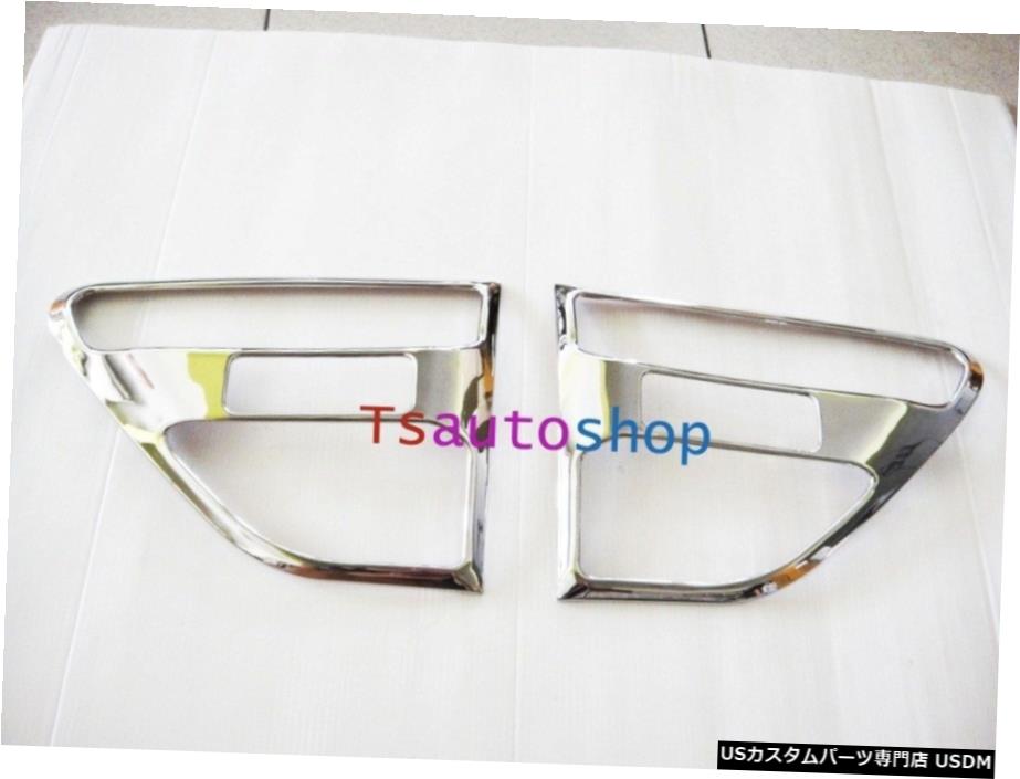 クロームメッキ CHROME SIDE VENT SIDE DOOR COVER TRIM COVER FOR FORD RANGER 2012 2014 PICK UP 【並行輸入品】