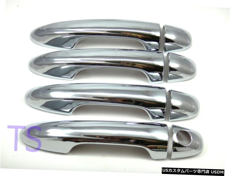 クロームメッキ CHROME 4 DOOR HANDLE HAND COVER TRIM FOR TOYOTA HILUX REVO M70 M80 TRUCK 2016 【並行輸入品】