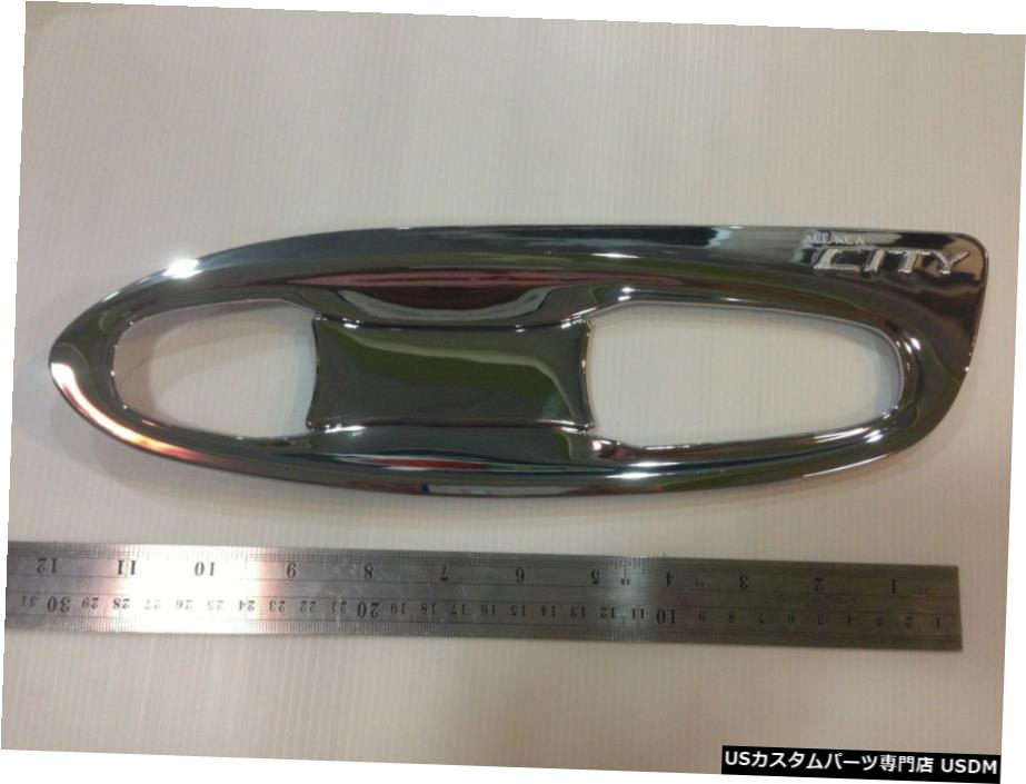 クロームメッキ ホンダシティ2008-2013セダンV.2用クローム4ドアハンドルボウルインサートカバートリム CHROME 4 DOOR HANDLE BOWL INSERT COVER TRIM FOR HONDA CITY 2008-2013 SEDAN V.2 【並行輸入品】