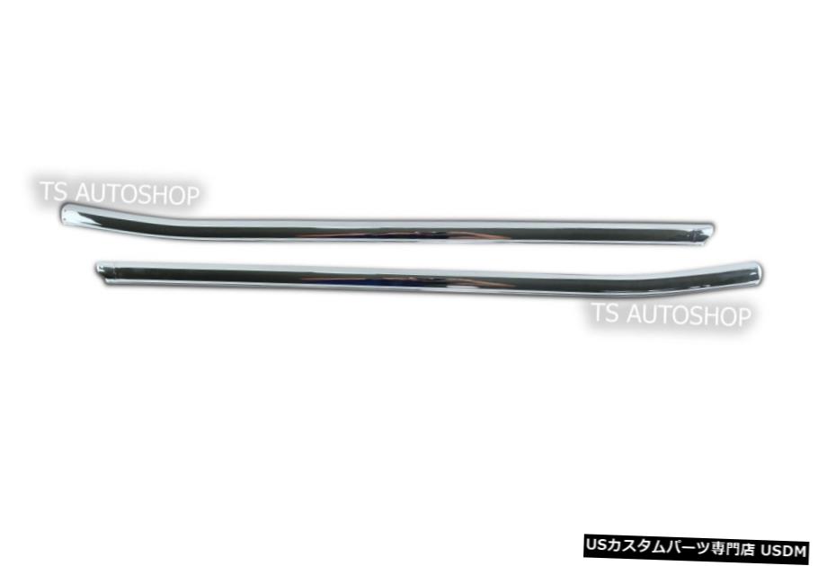クロームメッキ 日産ナバラNP300D232ドアオープンキャブ2015用クロームラインウィンドウカバー-オン CHROME LINE WINDOW COVER FOR NISSAN NAVARA NP300 D23 2DOOR OPEN CAB 2015-ON 【並行輸入品】
