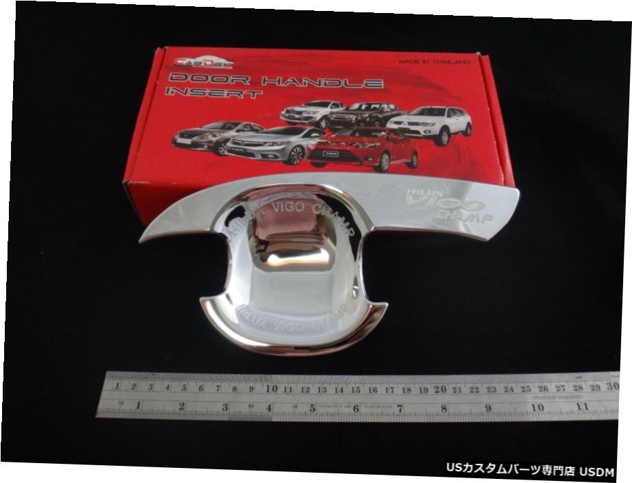 クロームメッキ トヨタハイラックスビーゴ/チャンプSr5Mk6 2005-2013 V8用クロームハンドル4ドアインサートボウル Chrome Handle 4door Insert Bowl For Toyota Hilux Vigo/Champ Sr5 Mk6 2005-2013 V8 【並行輸入品】