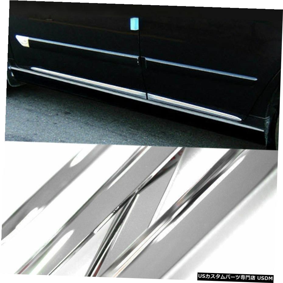 クロームメッキ クロームサイドスカートドアラインシルガーニッシュモールディングトリム4Pfor HYUNDAI 14-18 ix25 Chrome Side Skirt Door Line Sill Garnish Molding Trim 4P for HYUNDAI 14-18 ix25 【並行輸入品】