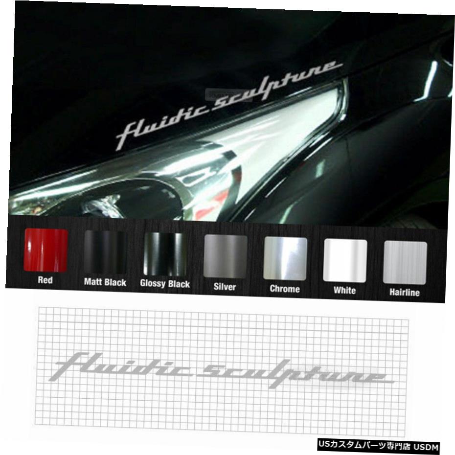 クロームメッキ スローガングラフィックスビニールデカールカーステッカー16.93in2P for HYUNDAI 2011-17ベロスター Slogan Graphics Vinyl Decals Car Sticker 16.93in 2P for HYUNDAI 2011-17 Veloster 【並行輸入品】