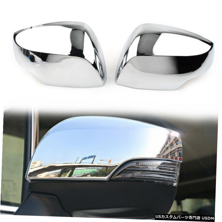 クロームメッキ Rearview Mirror w/ Turn Light Cover Cap Chrome for Subaru Forester SJ 2013-2018 【並行輸入品】