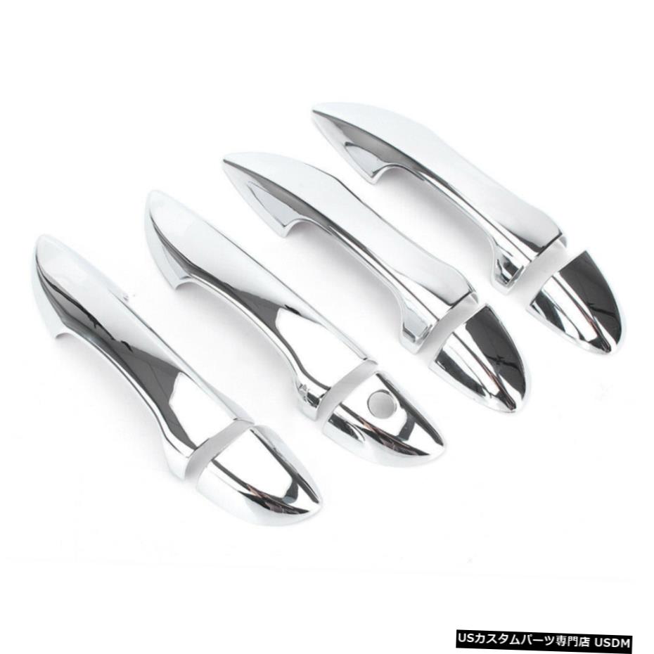 クロームメッキ For Toyota Door Handle Cover Trim Corolla 2014 2015 2016 2017 2018 Chrome 8pcs 【並行輸入品】