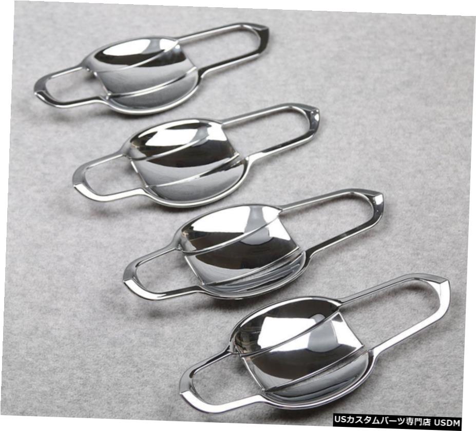 クロームメッキ ABS Chrome Door Bowl Handles Cover Trim Garnish fits Ford Escape Kuga 2013-2019 【並行輸入品】