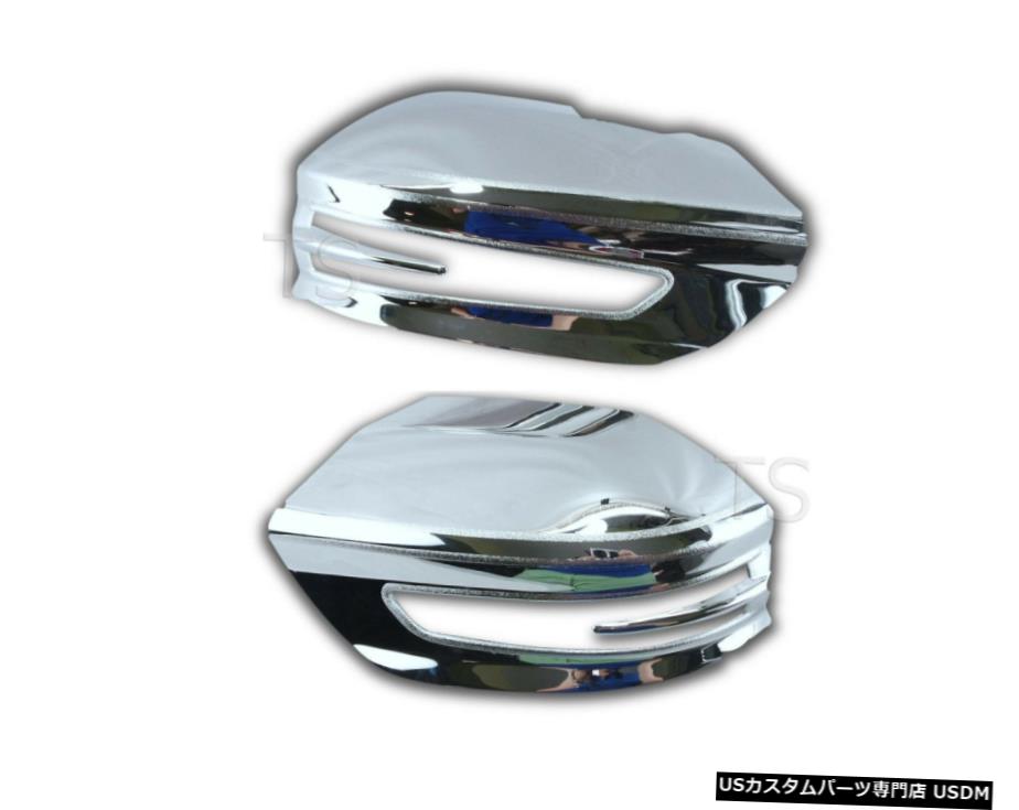 クロームメッキ Chrome Side Mirror Indicator Cover Fit Toyota Fortuner Suv E4 2016 2017 【並行輸入品】