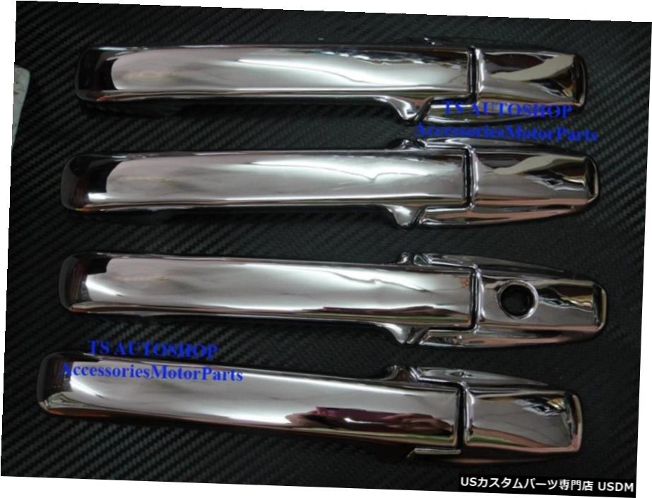 クロームメッキ CHROME HAND HANDLE COVER TRIM FOR HONDA BRIO AMAZE SEDAN 4 DOOR 2013 【並行輸入品】