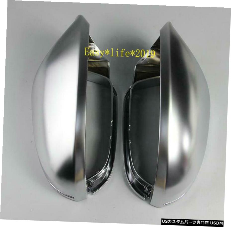 クロームメッキ Chrome Side Rearview Mirror Cover Trim For Audi A6 C7 2012-2018 【並行輸入品】