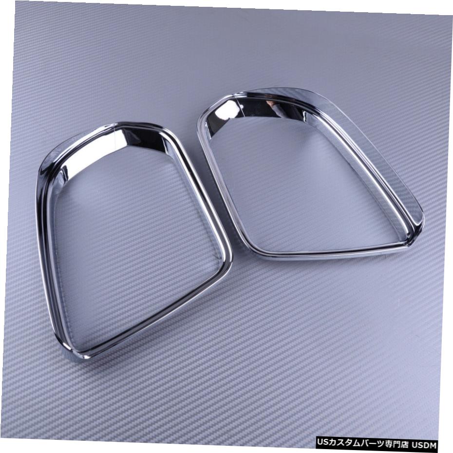クロームメッキ L & R ABS Chrome Door Mirror Eyebrow Cover Frame Trim Fit for Benz Vito 14-2018 【並行輸入品】