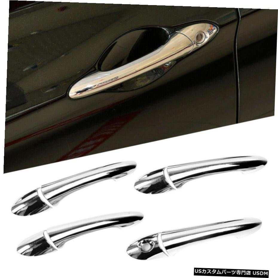 クロームメッキ Chrome Door Handle Cover Trim Moulding Fit for Hyundai Sonata I45 YF 11-2014 【並行輸入品】