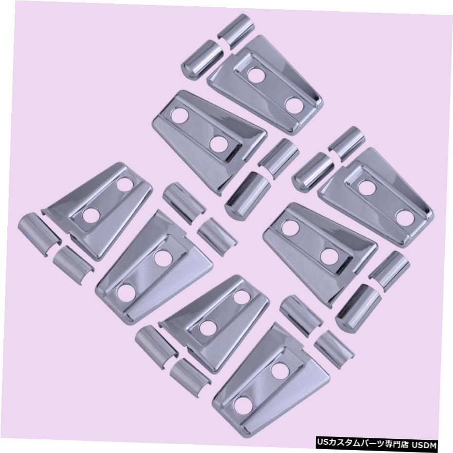 クロームメッキ ABS Door Hinge Cover Trim Fit For Jeep Wrangler JK 4 Door 2007-2018 【並行輸入品】